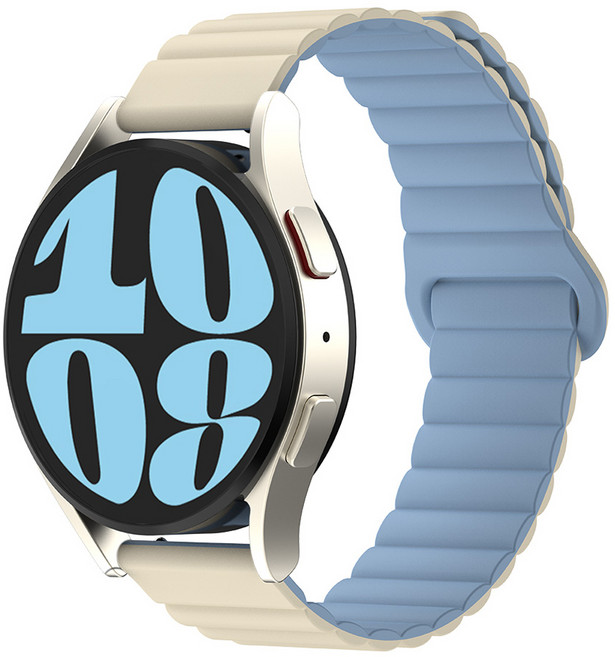SKY 팔레트 스마트워치 마그네틱 실리콘 스트랩, 오션 베이지, 1개