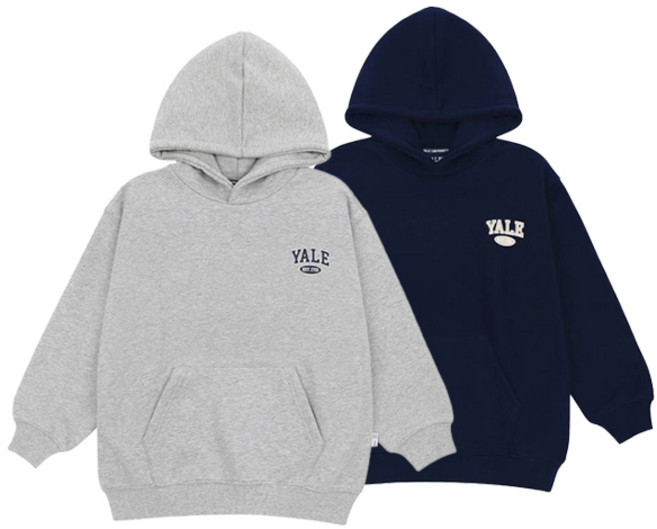 예일키즈 아동용 헤리티지 후드 티셔츠 2종 세트