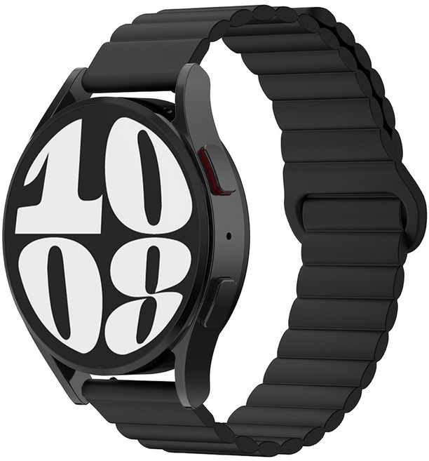 SKY 팔레트 스마트워치 마그네틱 실리콘 스트랩, 저스트 블랙, 1개