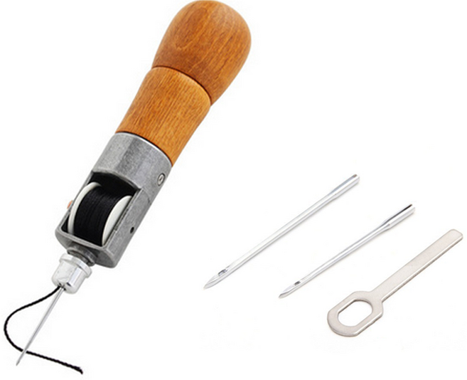 코히모 가죽공예 DIY 송곳바늘 핸드스티처 세트 3W181, 1세트