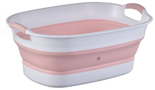 딩동펫 반려동물 서라운드 소프트 접이식 욕조 소형, 핑크, 1개