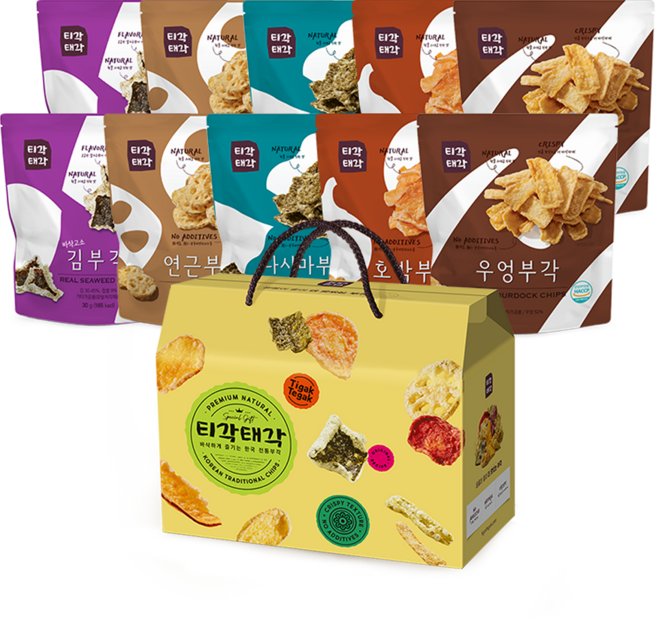 티각태각 부각 5종 x 2p 선물세트 2호, 300g, 1세트