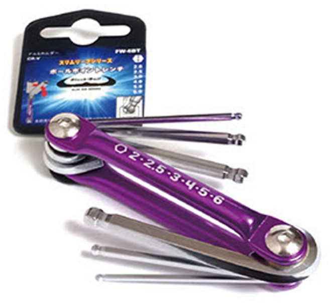 블랙불 접이식 렌치 육각 FW-6BT, 1개