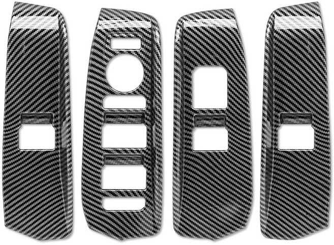 디케이몰 EV9 튜닝 몰딩 4종 세트, 유광카본, 윈도우 스위치