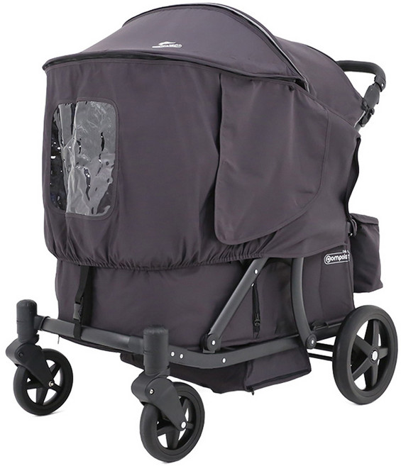 폼포라 디럭스 웨건 전용 멀티커버 햇빛가리개, 스페이스 그레이, 1개