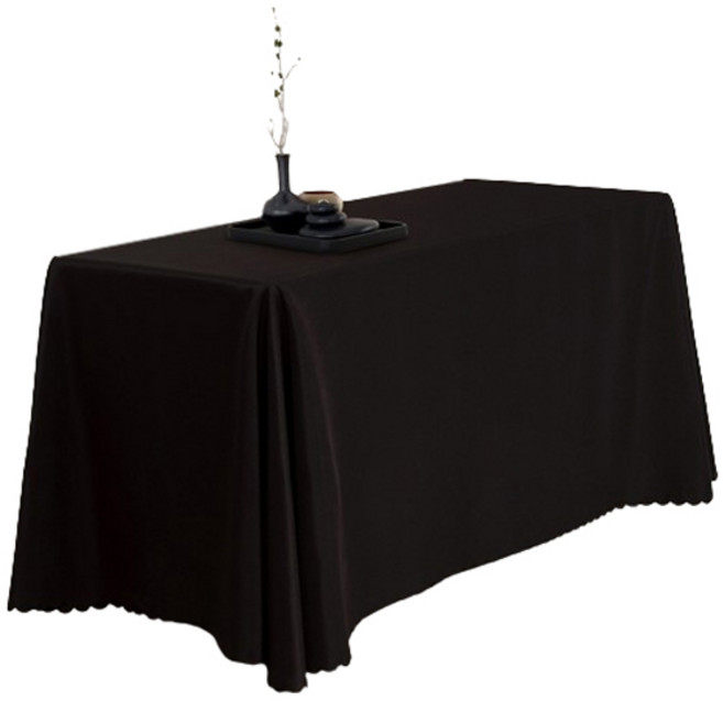 마켓피오 솔리드 기업 행사 대형 식탁보, 블랙, 200 x 300 cm, 1개