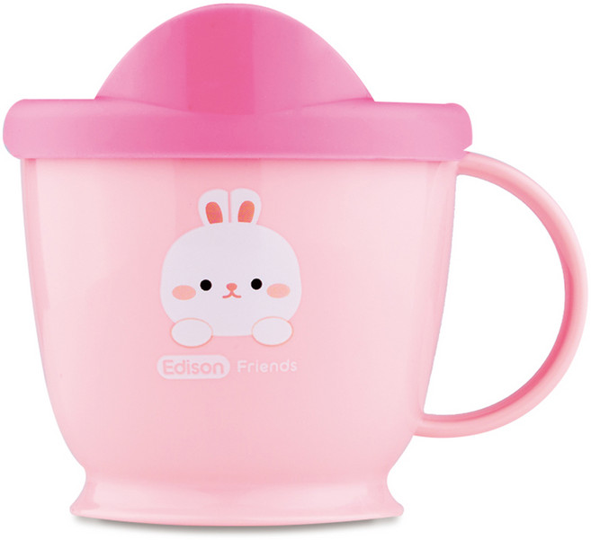 에디슨 프렌즈 처음 배우는 스텐 한손컵 240ml, 핑크, 1개
