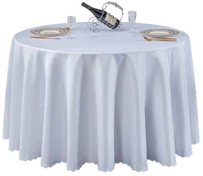 마켓피오 호텔 연회장 박람회 대형 식탁보, 화이트, 240cm