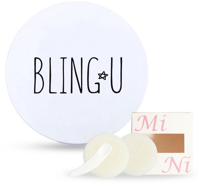 셀프천사 미니 DIY 비비 쿠션 케이스 5g, 화이트 블링, 1개