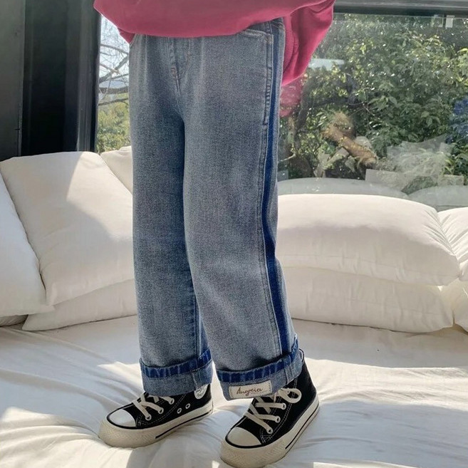 Arbe 아동용 로타 라인 데님팬츠