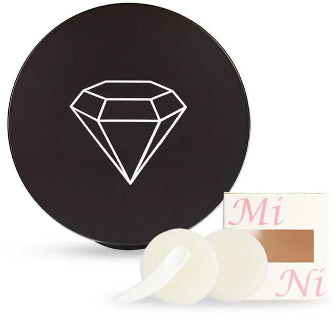 셀프천사 미니 DIY 비비 쿠션 케이스 5g, 블랙 다이아, 1개