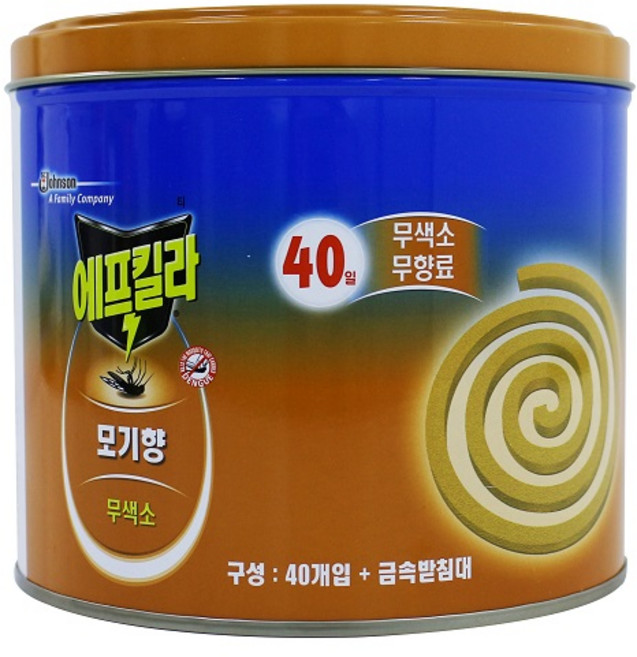 에프킬라 모기향 무향 40p, 1개