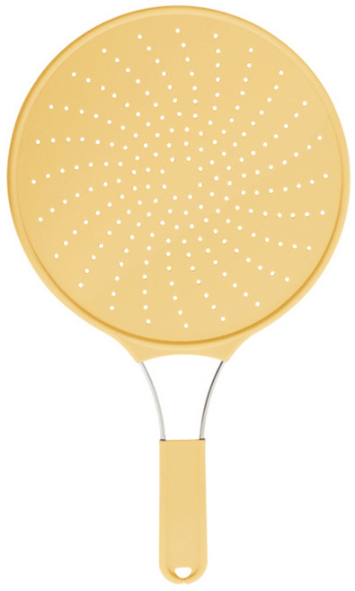 네이쳐리빙 릴리브 기름튐방지 실리콘 후라이팬 덮개 버터, 30cm, 1개