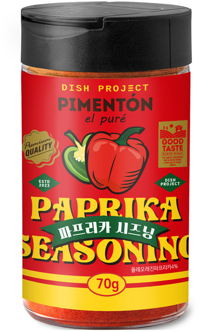 디쉬프로젝트 파프리카 시즈닝, 70g, 1개