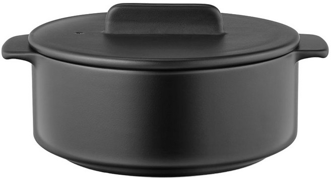 담음공방 이브라 도자기 내열 양수냄비 L, 21cm, 블랙, 1개