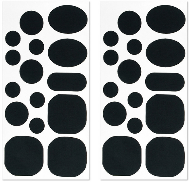 아리코 패딩 셀프 수선 패치 타입B 10 x 20.5cm, 블랙, 2개