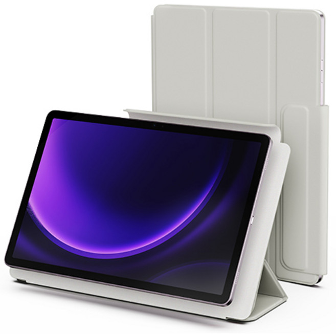 신지모루 마그네틱 폴리오 펜슬 커버 태블릿PC 케이스, 웜 그레이, 1개