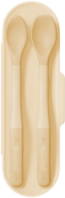 모윰 한 입 이유식 스푼 2p + 케이스 세트, 허니비, 1세트