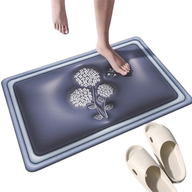 데이소이 논슬립 규조토 3D 코지 화장실 발매트, 05수국, 1개