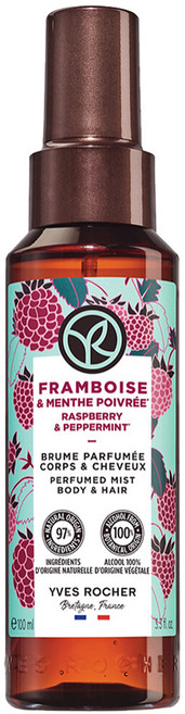 이브로쉐 라즈베리 페퍼민트 퍼퓸드 미스트 바디 &헤어, 100ml, 1개