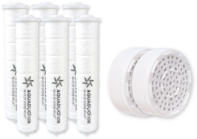 아쿠아듀오 ACF 리필용 필터 6p + ACF 헤드 필터 2p 세트, 1개, 무향