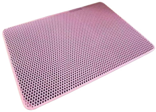 바디보 고양이 사막화방지 벌집 모래 매트, 핑크, 1개