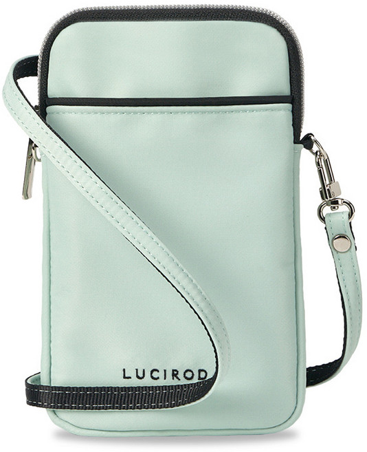 루시로다 사이드 힙시트 전용 휴대폰 미니 기저귀 가방 LUX101, 에메랄드 민트