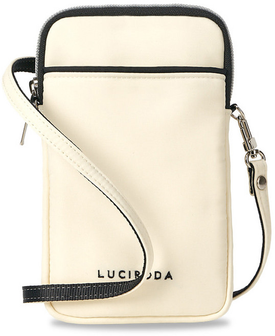 루시로다 사이드 힙시트 전용 휴대폰 미니 기저귀 가방 LUX101, 퓨어 아이보리
