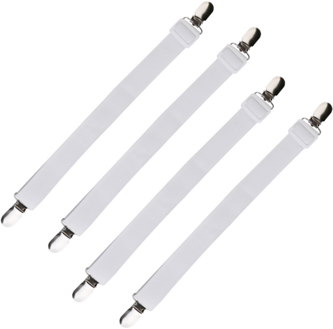 모던모어 침대시트 고정집게, 화이트, 4개