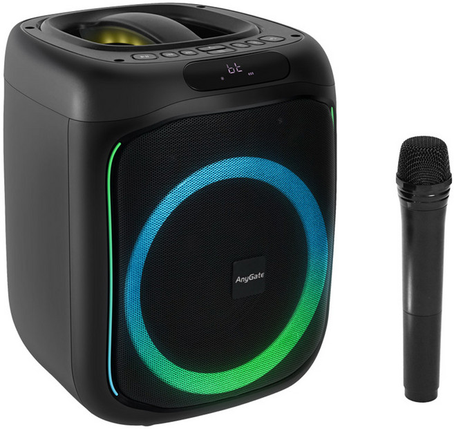 애니게이트 이동식 블루투스 무선 마이크 앰프 스피커, KY-300, 혼합색상