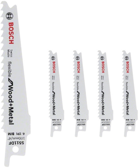 보쉬 목재 철재겸용 컷쏘날 S511DF, 5개
