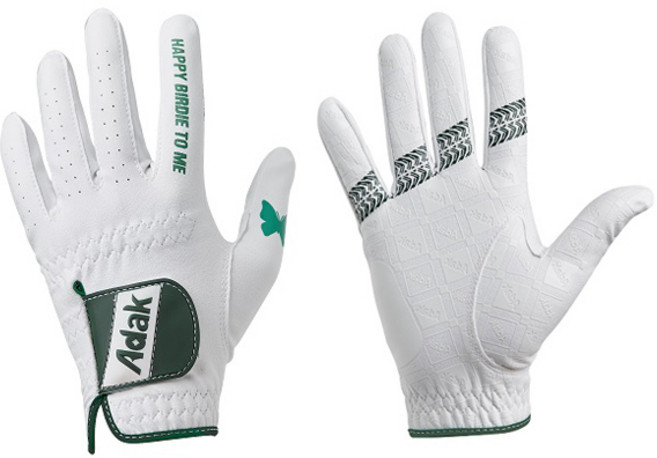 아닥 여성용 스윙템포칩 논슬립 골프장갑 양손용, 화이트 + 그린, 1개