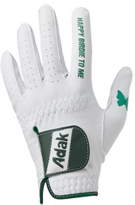 아닥 남성용 스윙템포칩 논슬립 골프장갑 왼손용, 화이트 + 그린, 1개