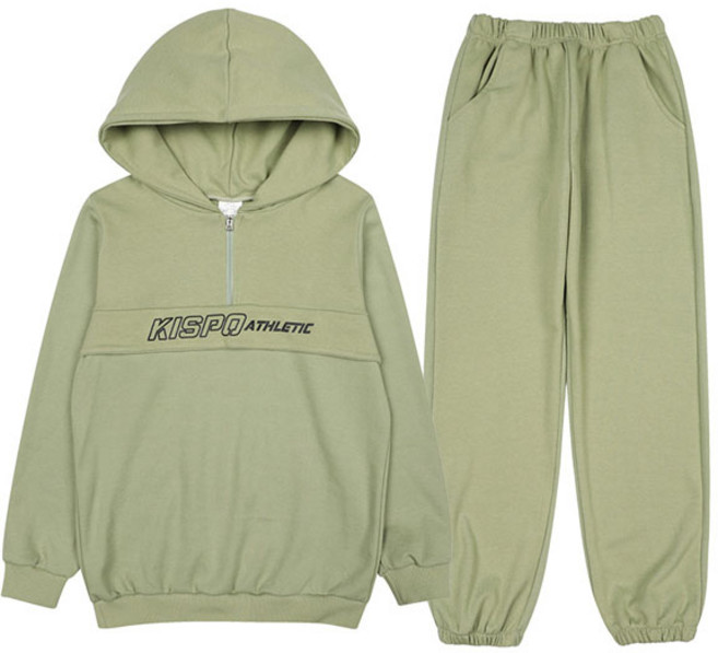 키스포 아동용 캐슬 후드 상하 세트