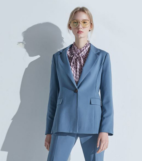 스튜디오럭스 여성용 원버튼 슬림자켓