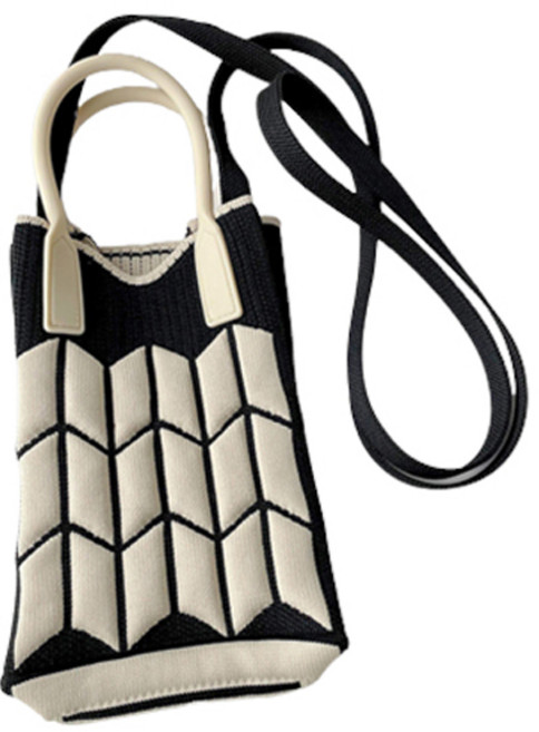 마켓피오 패션 니트 컬러 핸드폰 가방