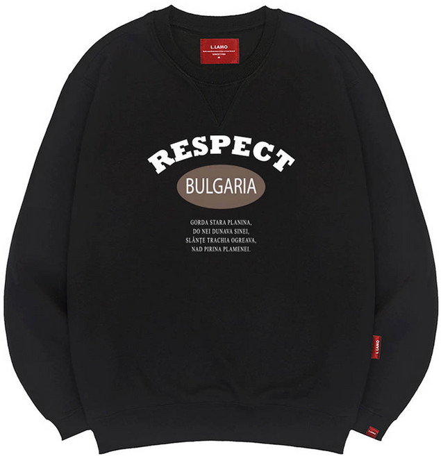 엘라모 남녀공용 3M 리스펙트 맨투맨