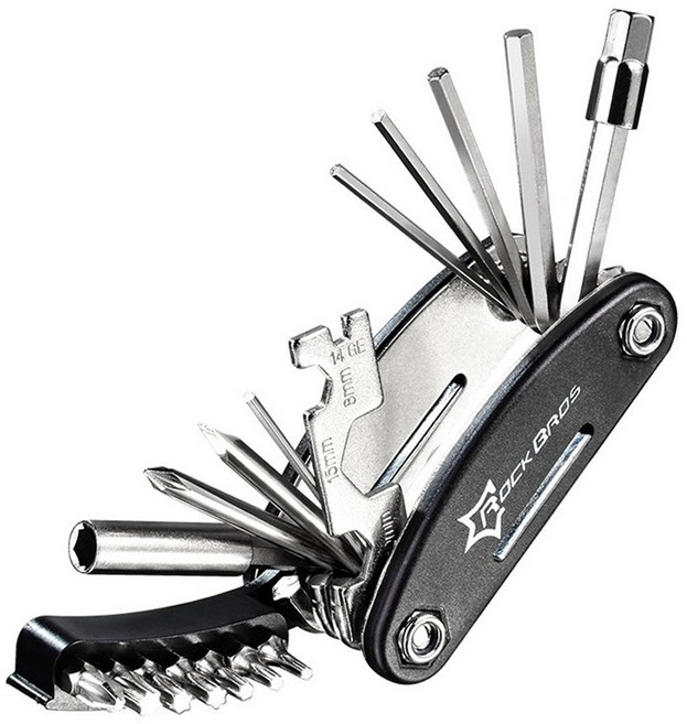 락브로스 휴대용 자전거 멀티툴 공구 GJ8002, 1개