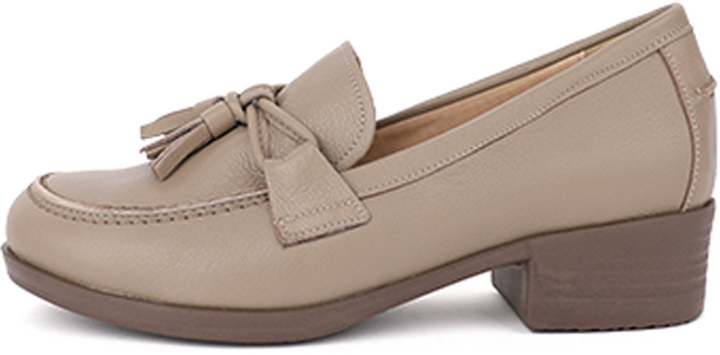 지쎄 여성용 천연양가죽 태슬 로퍼 4cm