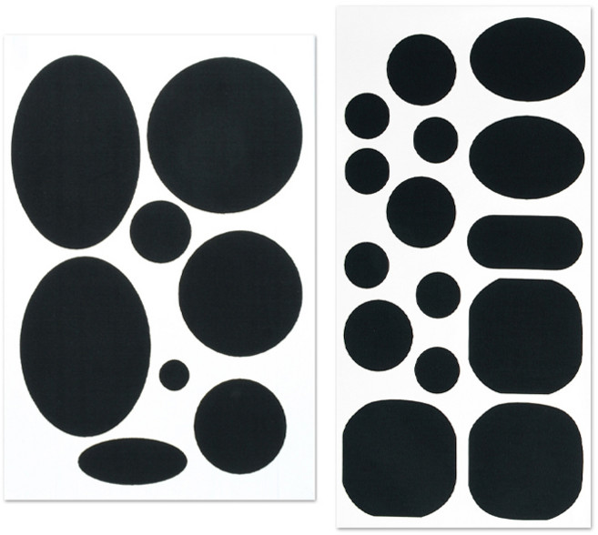 아리코 패딩 셀프 수선 패치 타입A + 타입B 세트, 블랙, 1세트