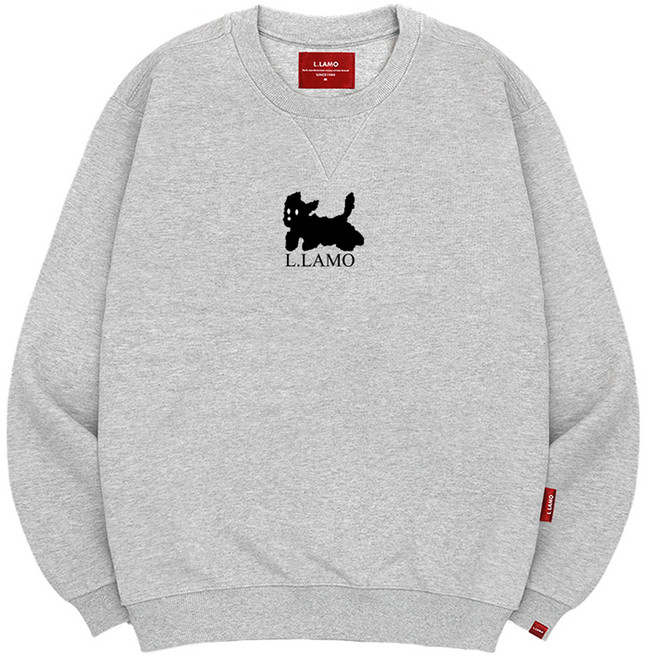 엘라모 남녀공용 3M 흰검둥이 맨투맨 빅사이즈