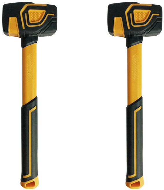 월드크린 고탄력 고무망치 350g, 2개