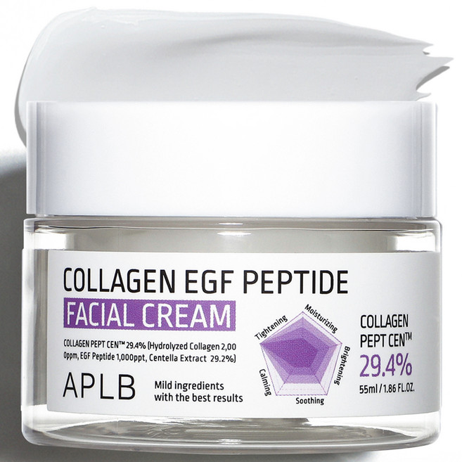 APLB 콜라겐 EGF 펩타이드 페이셜 크림, 1개, 55ml