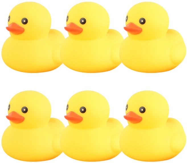 오리 목욕놀이완구 8cm 6p, 혼합 색상, 1세트 - 쿠팡