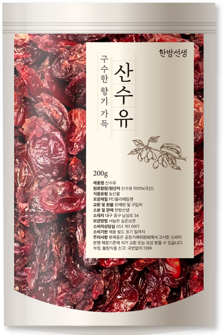 한방선생 산수유, 200g, 1개