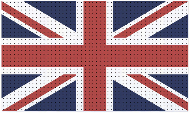 타공판닷컴 영국국기 프린팅 타공판 600x1000mm, 1개, 혼합색상