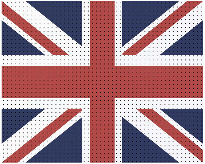 타공판닷컴 프린팅 타공판 영국국기 800 x 1000 mm, 1개, 혼합색상