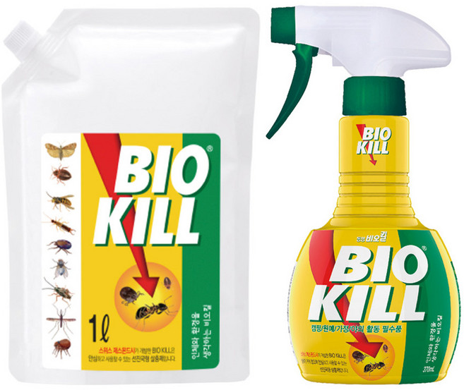 비오킬 살충제 370ml + 리필 1L 세트, 1.37L, 1세트