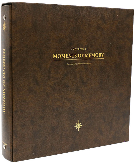 모닝글로리 4R 접착 앨범, 브라운, 45매