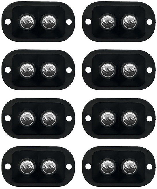 월드크린 부착식 이동 바퀴 2구 블랙, 8개